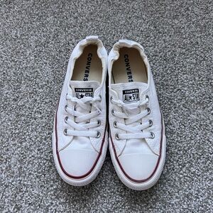 Converse White Canvas Sneakers